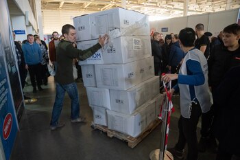 Infobae en Ucrania - Refugiados Zaporiya - 25-04-22