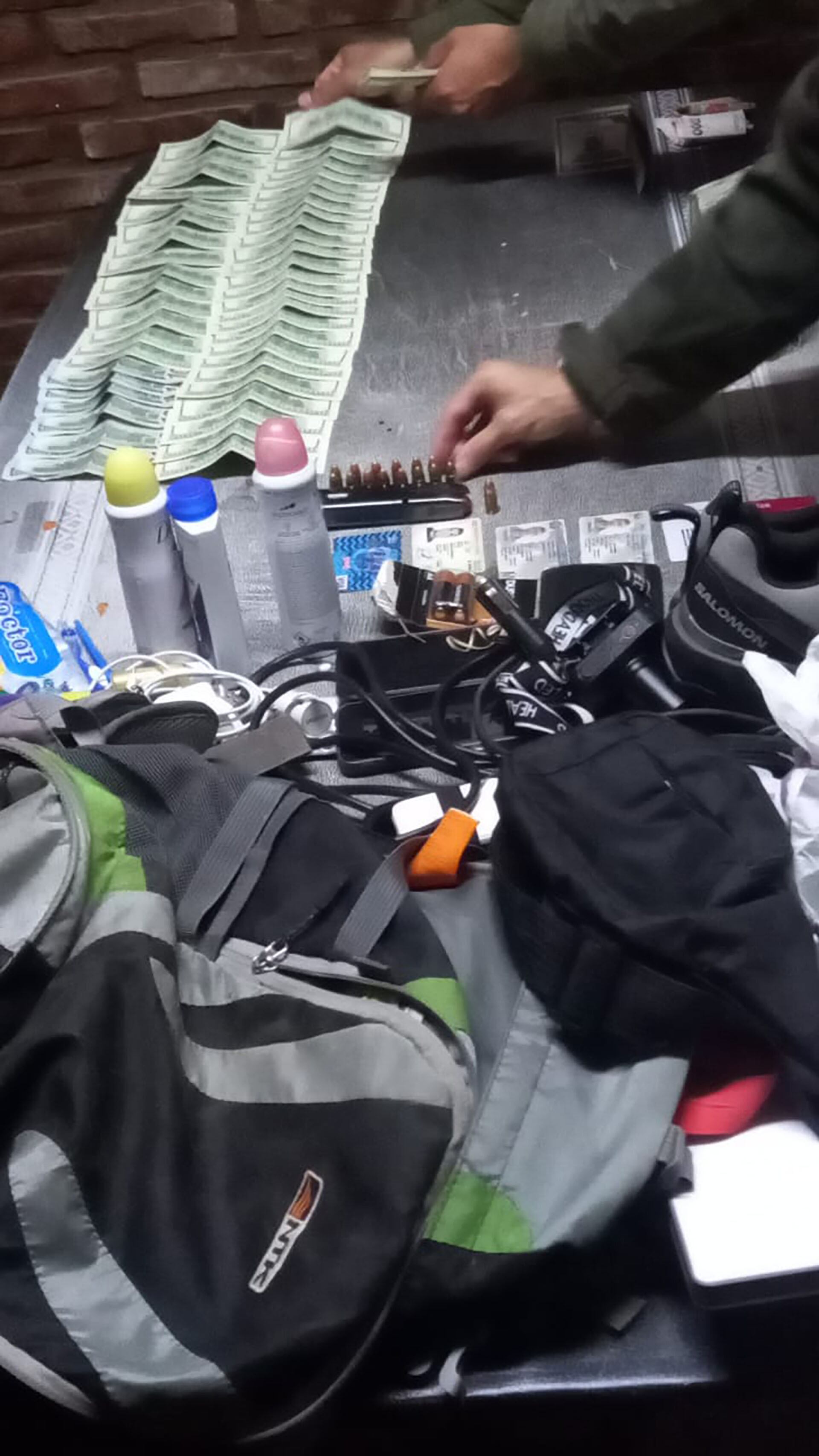 El dinero secuestrado