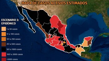 Mapa del coronavirus en México