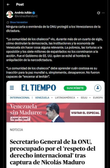 Andrés Julián Rendón contestó a