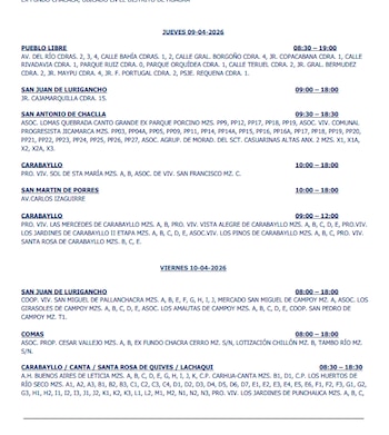 ¿Tendrás luz este jueves, viernes o sábado? Verifica aquí las zonas afectadas por el corte eléctrico