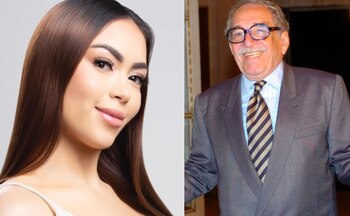 Daneidy Barrera (Epa Colombia) y Gabriel García Márquez