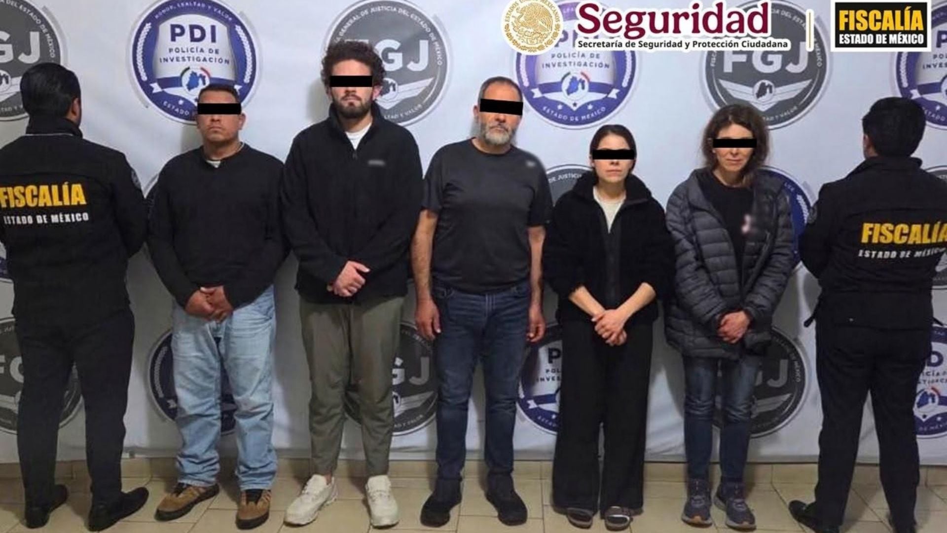 Entre los arrestados se encuentran sus dos hijos, su esposa y el escolta.Foto: SSPC