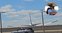 Un avión chocó con un camión al aterrizar en el aeropuerto Newark: hubo una persona herida