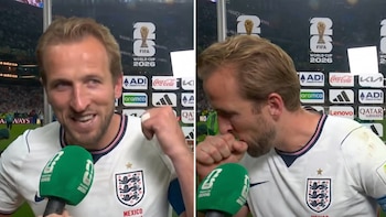 “No puedo hablar”: Harry Kane se quedó sin voz en plena entrevista luego de la clasificación de Inglaterra ante México