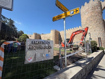 Hallan una necrópolis medieval junto a la muralla de Ávila. (Ayto. Ávila)