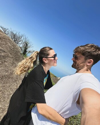 Jimena Barón y su novio