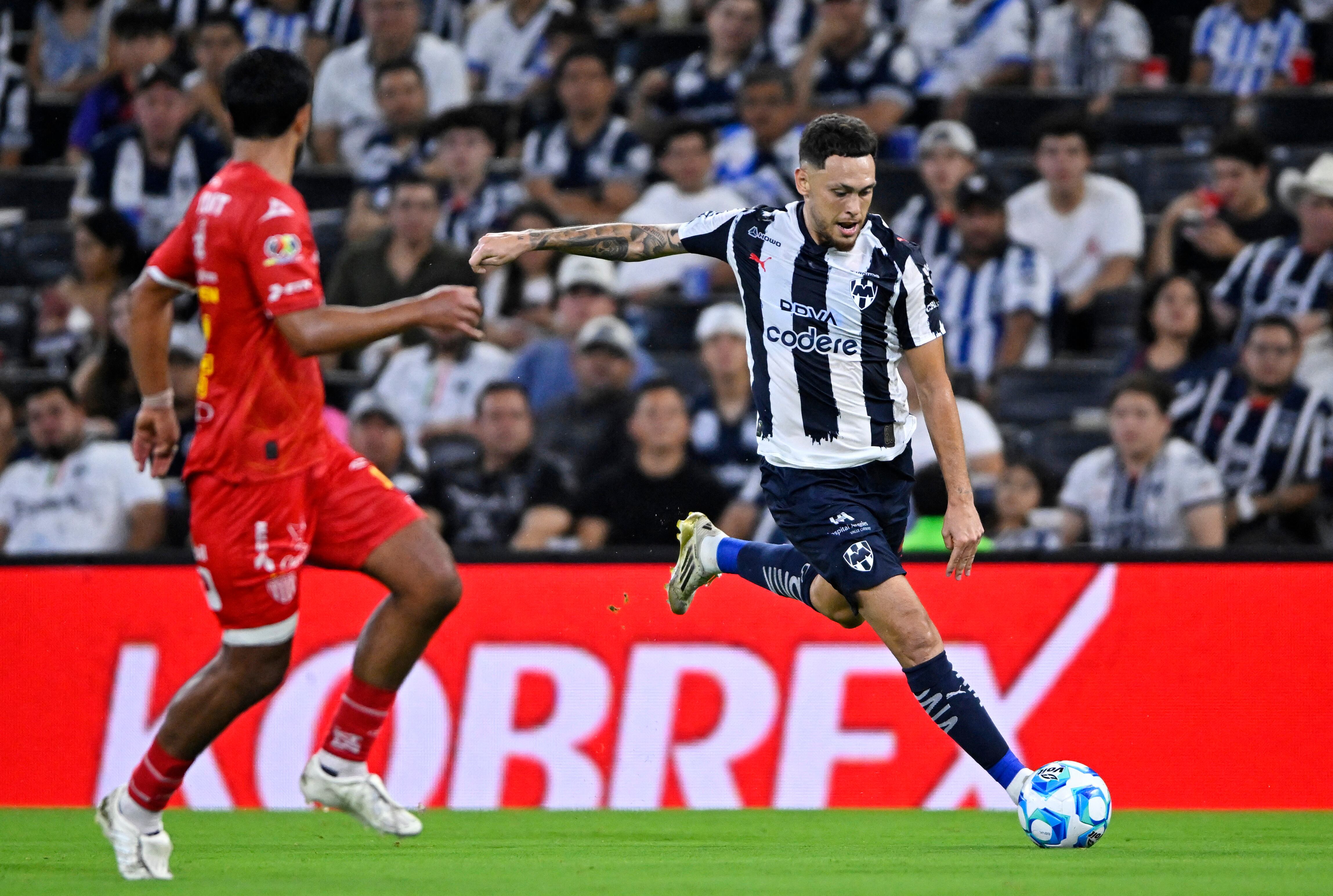 Soccer Football - Liga MX - Monterrey v Necaxa - Estadio BBVA, Monterrey, Mexico - August 23, 2025 Monterrey