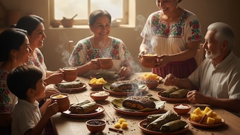 Vista superior de una taza