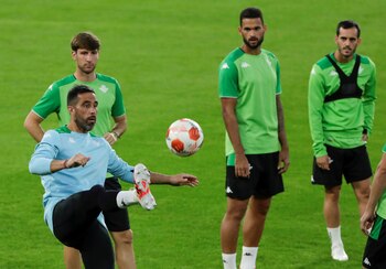 Los jugadores del Real Betis