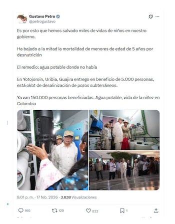 Con esta publicación en X,