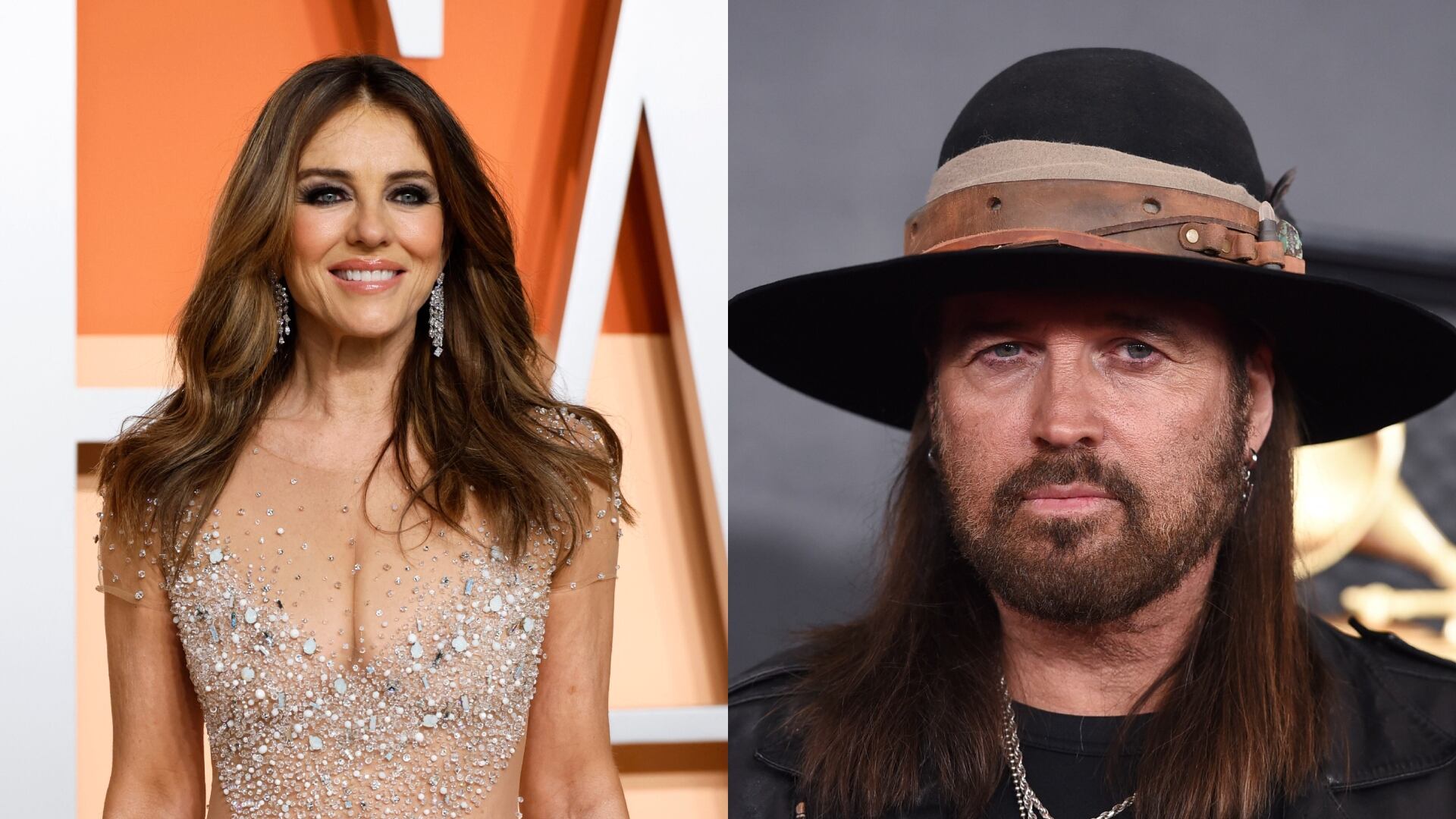 Billy Ray Cyrus y Elizabeth Hurley se enamoraron con una fuerte conexión(Créditos: REUTERS/Danny Moloshok. Jordan Strauss/Invision/AP)