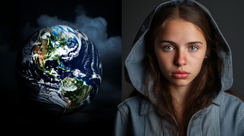 Planeta Tierra en peligro, alza de temperaturas, temperature rise, subida del nivel del mar, deforestación, desaparición de glaciares, metano, retención de gases en la atmósfera, peligro de la vida humana y naturaleza, tristeza, angustia, malestar juvenil - (Imagen Ilustrativa Infobae)