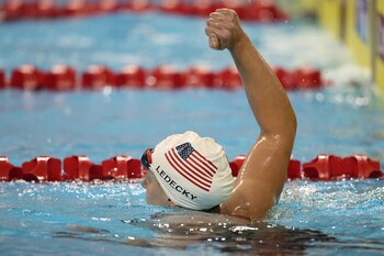 Katie Ledecky broke the world