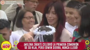 Milena Zárate acompañó a su