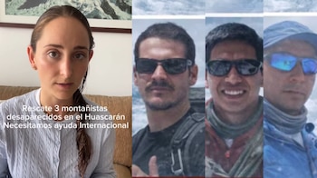 Paola Chiappina pide ayuda internacional tras la desaparición de su pareja en el Huascarán y sus acompañantes.