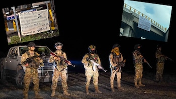 CJNG y La Mayiza se retan con narcomantas en Tepic: Gobierno de Nayarit llama a mantener la calma