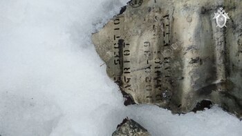 Parte de los restos que