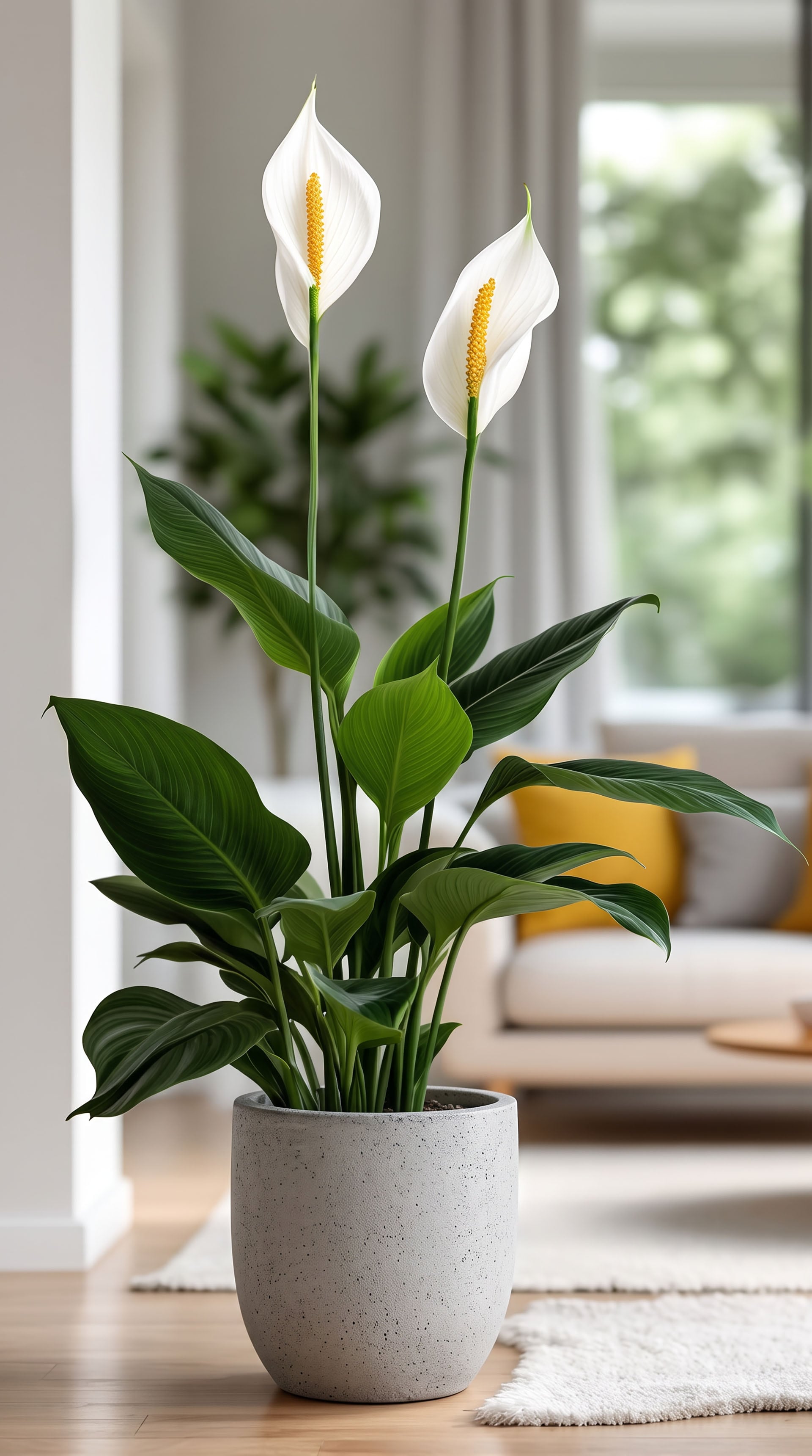 El espatifilo figura entre las plantas que, según la NASA, filtran compuestos volátiles del aire interior