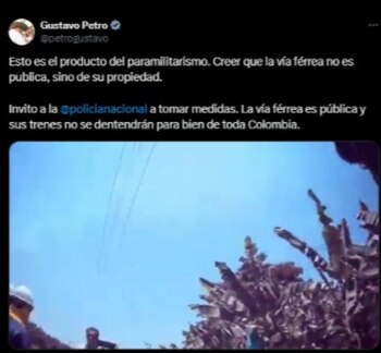 El presidente Gustavo Petro replicó