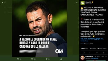 Edwin Cardona erró penal adrede