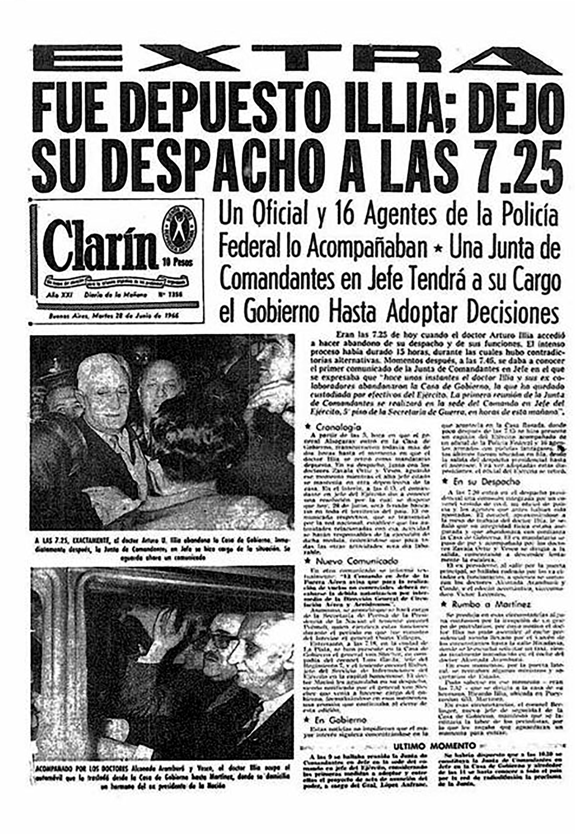 Para muchos fue un golpe anunciado y precedido por una campaña de desprestigio instrumentada por algunos medios, que asociaban a Illia con una tortuga, por una inacción y lentitud que no existió