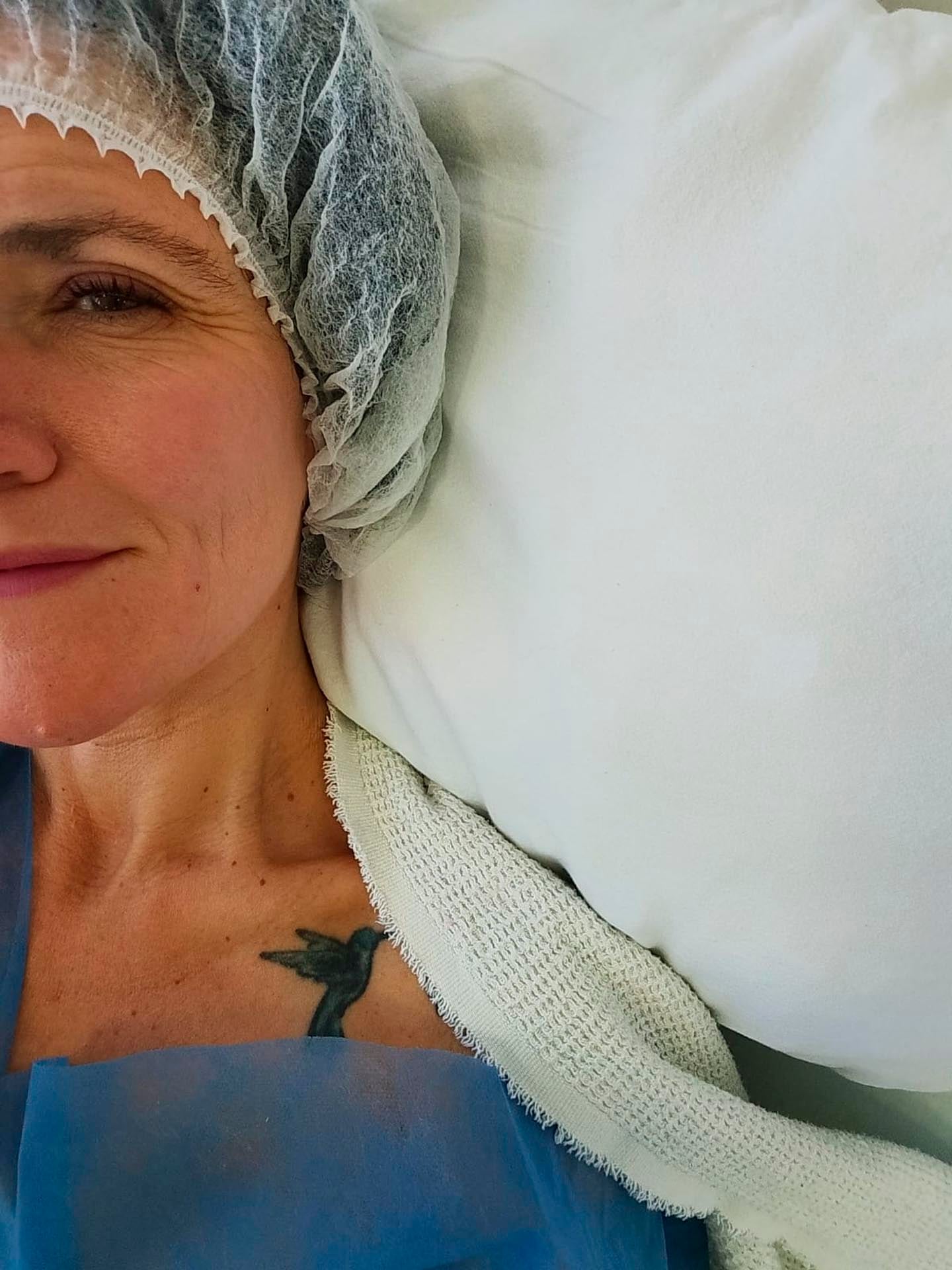 Cintia atravesó una operación muy difícil y luego inmunoterapia.