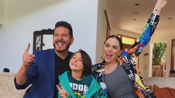 Marcelo Cezán y su esposa