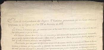 El Acta de Independencia se