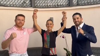 El campeón mexicano, Saúl Canelo Álvarez, se reunió con la candidata presidencial Claudia Sheinbaum y la aconsejó.