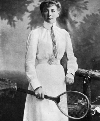 La tenista Charlotte Cooper forjó