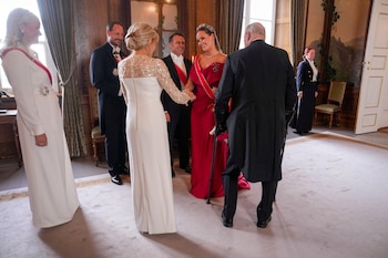 La princesa Ingrid Alexandra durante la visita de Macron a Oslo. (Reuters)