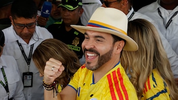 FILE PHOTO: Colombian lawyer and right-wing presidential candidate Espriella attends a campaign event in Bogota