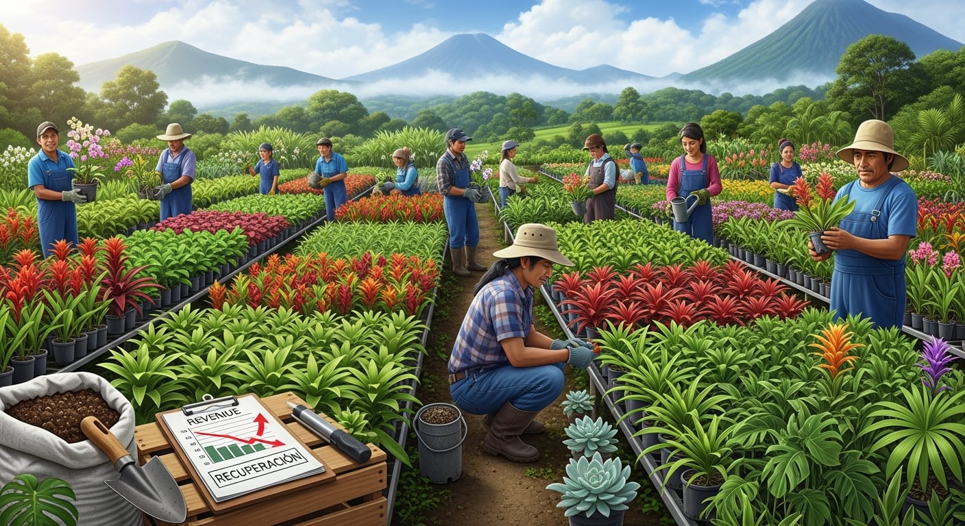 La industria ornamental de Guatemala busca recuperar competitividad tras la caída de ingresos