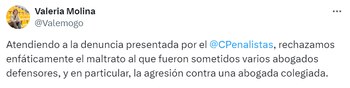 Valeria Molina condena todo acto de violencia contra las mujeres en Medellín - crédito @Valemogo / X