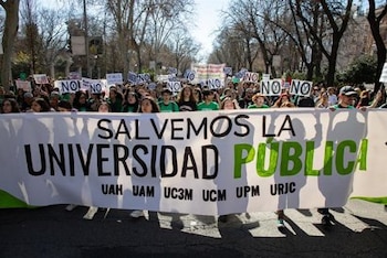 Profesores en huelga. (Europa Press)