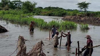 Inundações em Puerto Wilches, Santander,