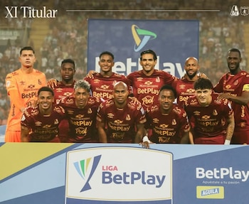 El once titular del Deportes Tolima para enfrentar a América de Cali, en la fecha once de la Liga BetPlay 2026-II - crédito @cdtolima/Instagram