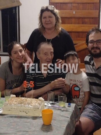 Tristán junto a su hija