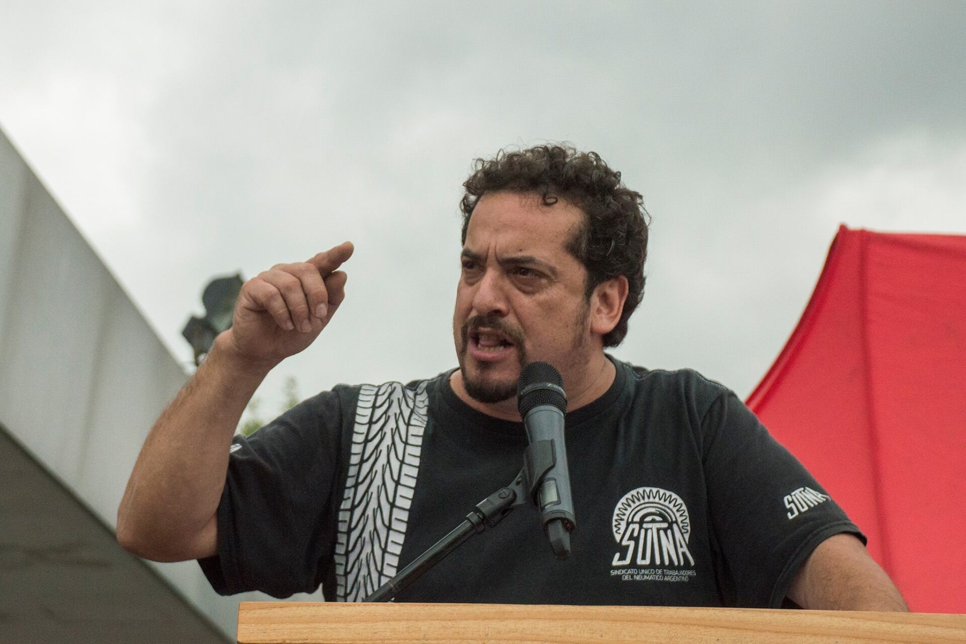 Alejandro Crespo, el secretario general del Sindicato Único de Trabajadores del Neumático Argentino
