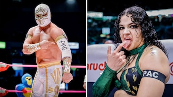 El Rey de Plata y Oro & La Diosa pudieron convivir con PAC durante su estadía en AEW.