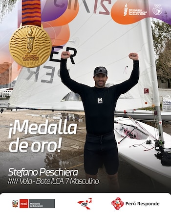 Stefano Peschiera, proclamado campeón en los Juegos ODESUR 2026. - Crédito: IPD