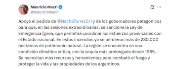 El tuit de Mauricio Macri