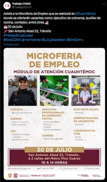 La La Secretaría de Trabajo