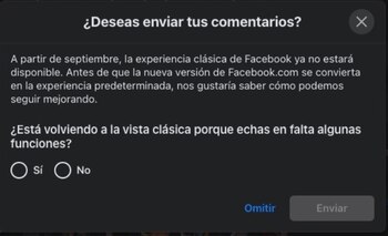 Rediseño de Facebook