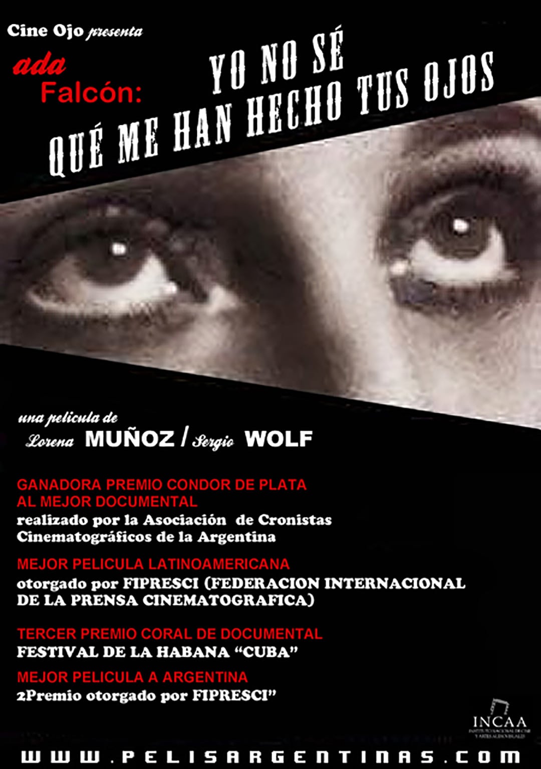 El afiche del documental sobre Ada Falcón