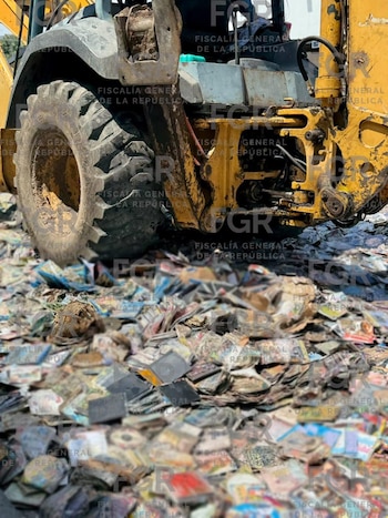 La FGR destruye en Veracruz casi cinco toneladas de drogas, piratería y arsenal bélico. FGR