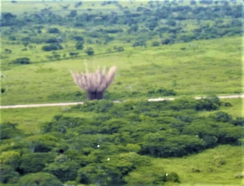 Destrucción de una pista de