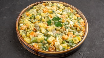 Receta de ensalada rusa, rápida