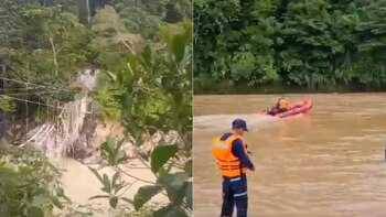 Cayó al río Cauca al